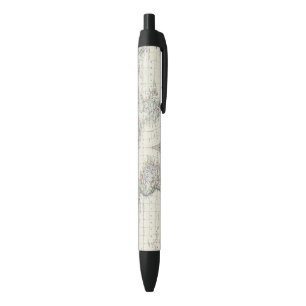 Stylo Noir Monde dans les hémisphères