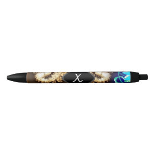 Stylo Noir Monogramme Gold Fractal