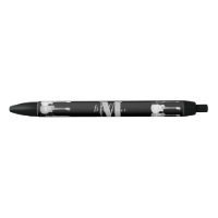 Monogramme monochromatique de guitare électrique a
