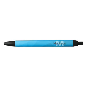 Stylo Noir Monogramme motif de maillage géométrique dégradé c