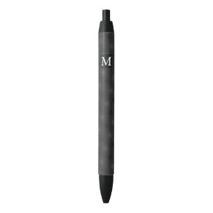 Stylo Noir Monogramme motif des cercles de charbon