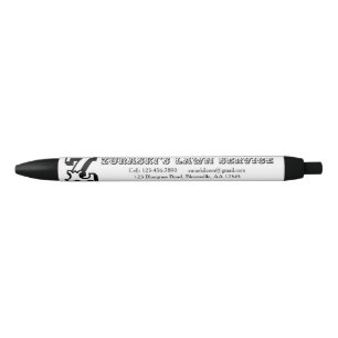 Stylo Noir Monogramme professionnel rustique