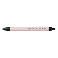 Monogramme Simple Nom Rose Pâle Unique