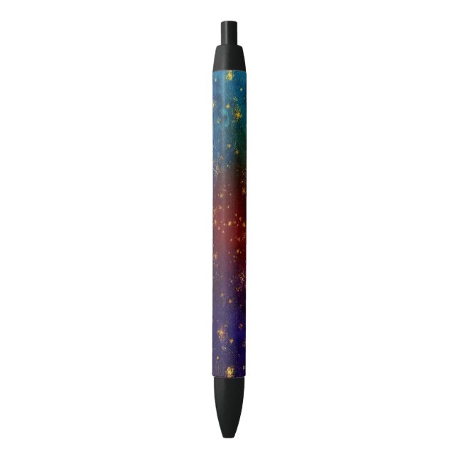 Stylo Noir Moody Ombre | Psychedélique Grunge Gold Stardust (devant Vertical)