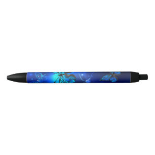 Stylo Noir Morpho Butterfly in the Dark Background