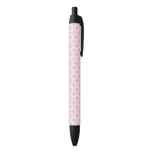 Stylo Noir Motif à fleurs roses