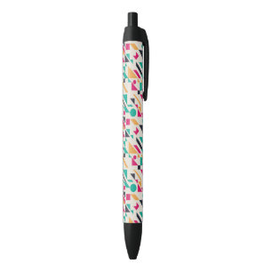 Stylo Noir Motif abstrait 3