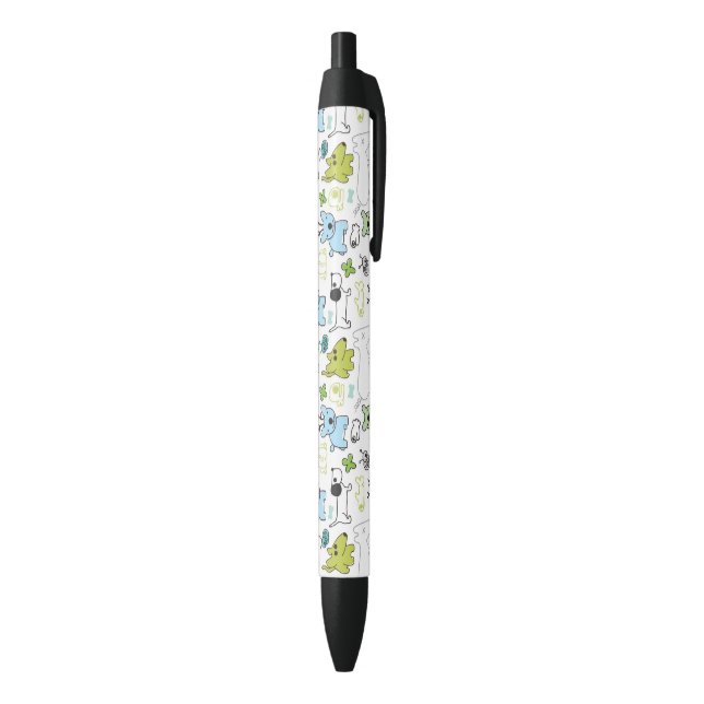 Stylo Noir motif animal d'arrière - plan d'enfants (Bas (Vertical))