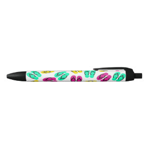 Stylo Noir Motif au néon de bascules électroniques d'été