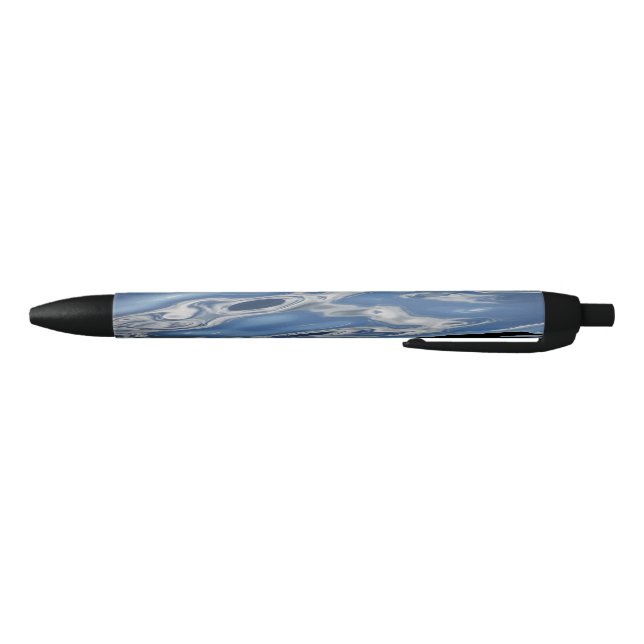 Stylo Noir motif bleu Abstrait (Bas)