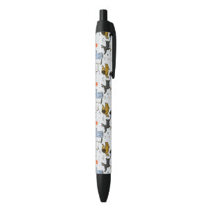 Stylo Noir Motif chien mignon Doodle