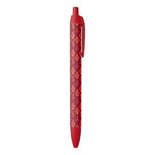 Stylo Noir Motif chinois moderne de lanternes rouges