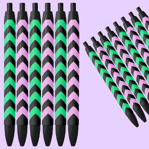 Stylo Noir Motif coloré