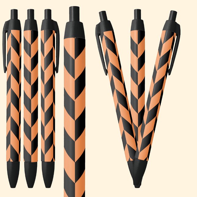 Stylo Noir Motif coloré (Créateur téléchargé)