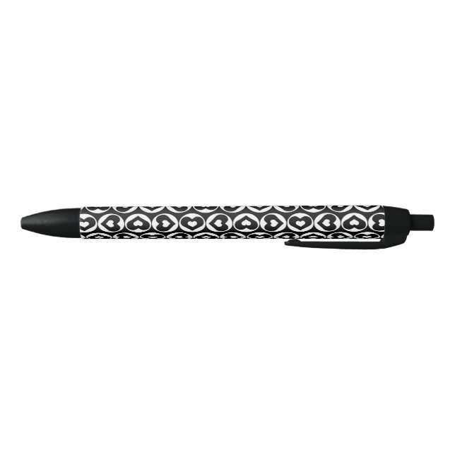 Stylo Noir Motif de coeur Love Graphic Bold (Bas)