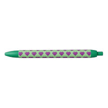 Motif de coeur pixelisé violet