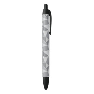 Stylo Noir Motif de diamant - polygone abstrait