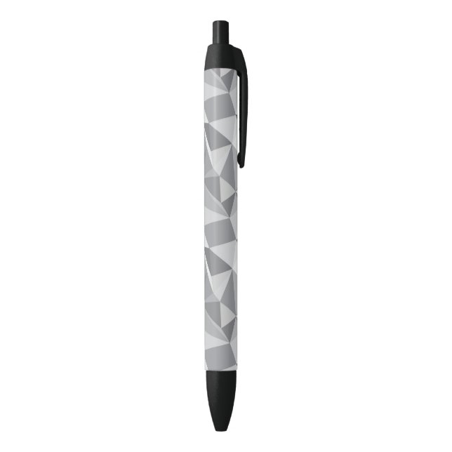 Stylo Noir Motif de diamant - polygone abstrait (Bas (Vertical))