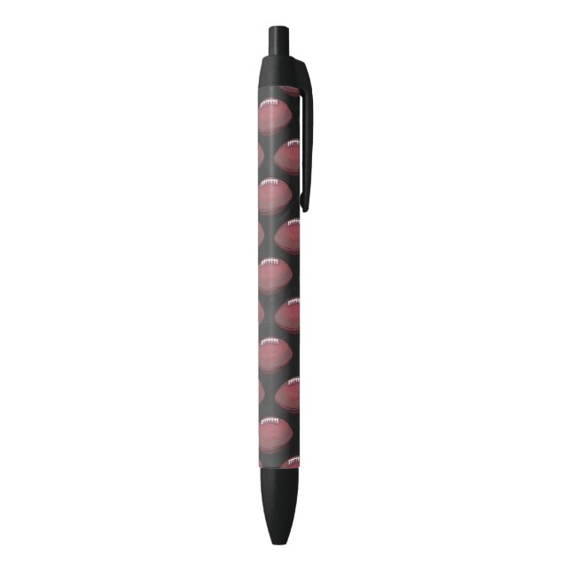 Stylo Noir Motif de football peint (Bas (Vertical))