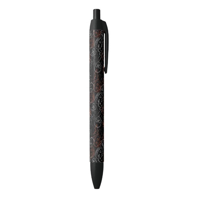 Stylo Noir Motif de Halloween (Bas (Vertical))