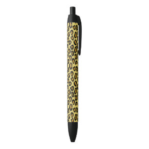 Stylo Noir Motif de léopard