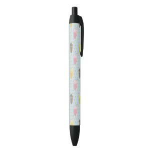 Stylo Noir Motif de milkshake