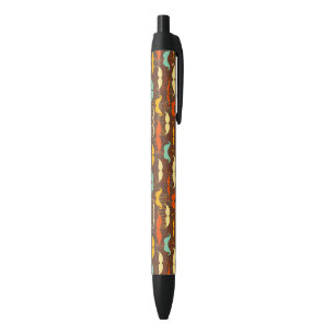 Stylo Noir Motif de moustache
