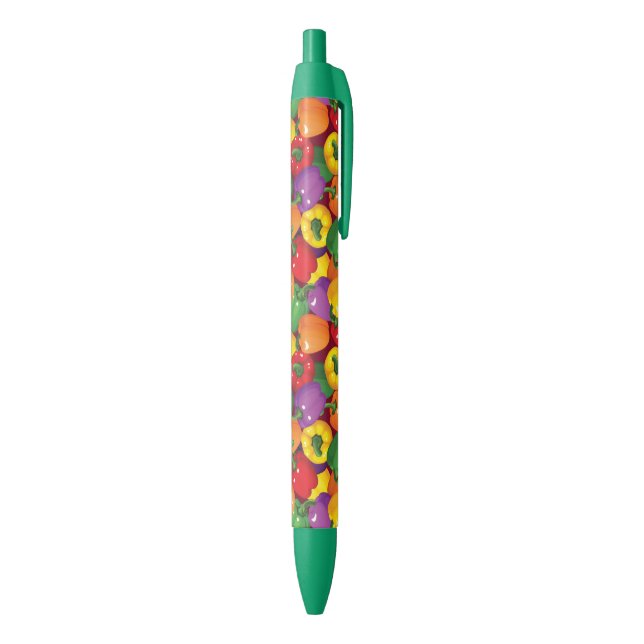 Stylo Noir Motif de paprika (Bas (Vertical))