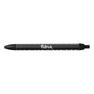 Stylo Noir Motif de piano noir et blanc