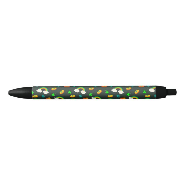 Stylo Noir Motif de St Paddy (Devant)