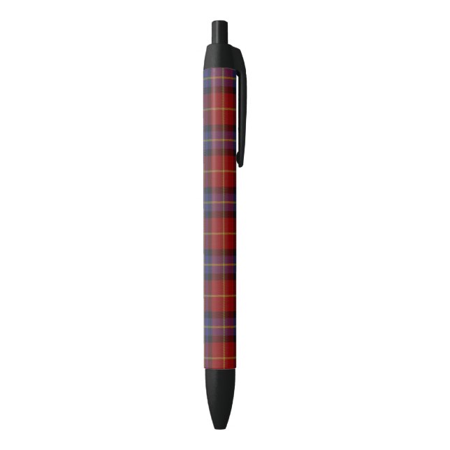 Stylo Noir Motif de tartan (Bas (Vertical))