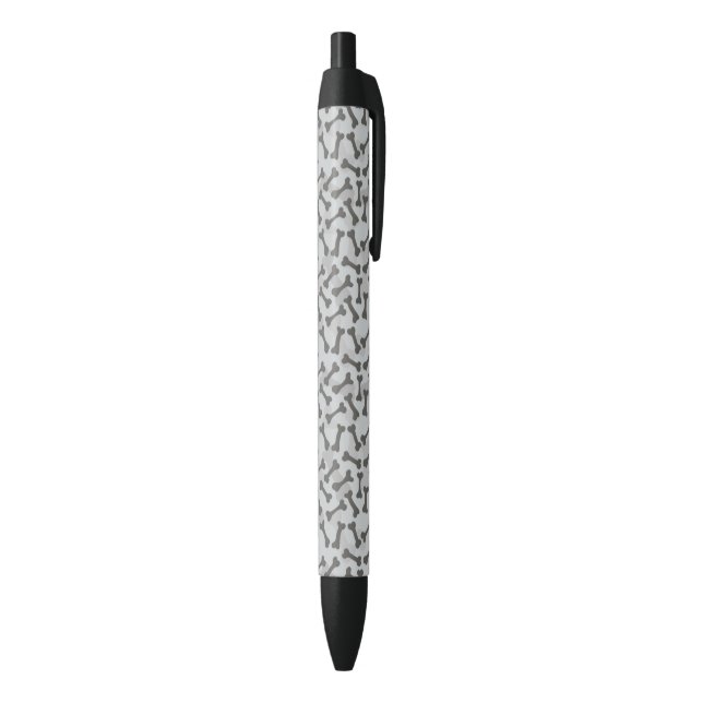 Stylo Noir Motif de texture osseuse en niveaux de gris (Bas (Vertical))