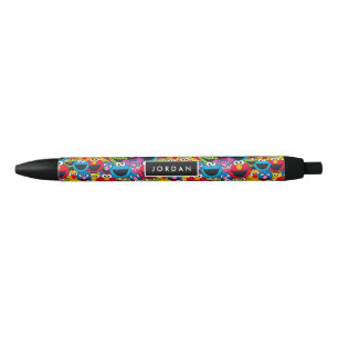 Stylo Noir Motif d'équipage de la rue Sesame