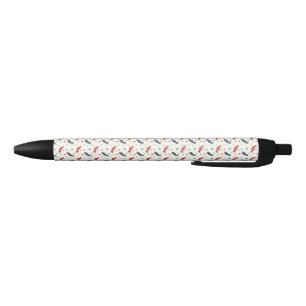 Stylo Noir Motif Des Berries, Berry, Blueberry, Fruit