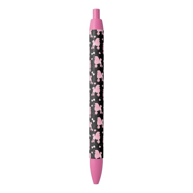 Stylo Noir Motif des nouilles et des vaches (devant Vertical)