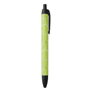 Stylo Noir Motif des tranches vertes de chaux