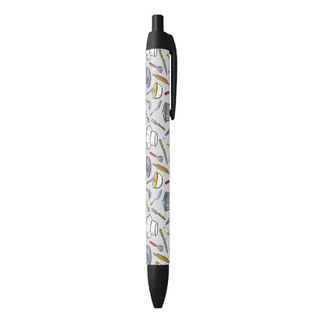 Stylo Noir Motif d'outils de cuisine (Bas (Vertical))