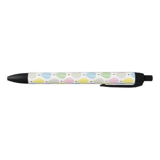 Stylo Noir Motif en pastel chaud de ballon à air