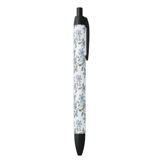 Stylo Noir Motif floral 2 2 (Bas (Vertical))