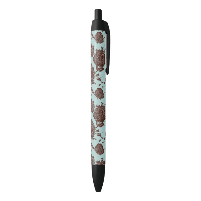 Stylo Noir Motif floral 9 (Bas (Vertical))
