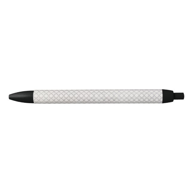 Stylo Noir Motif géométrique beige islamique (Devant)