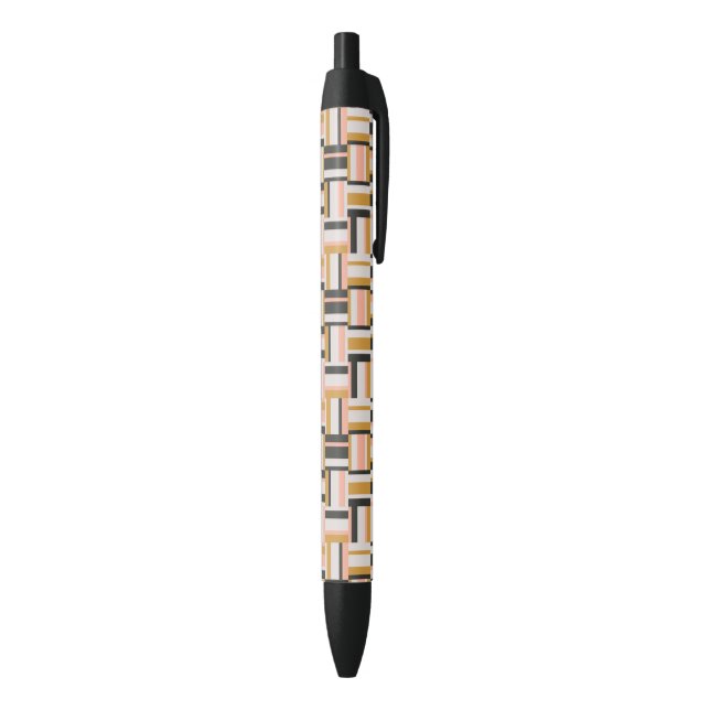 Stylo Noir Motif géométrique de forme (Bas (Vertical))