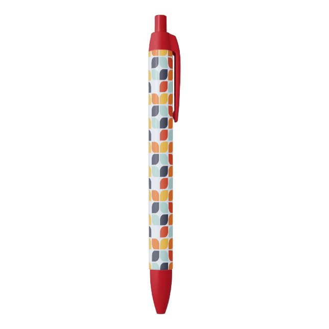 Stylo Noir Motif géométrique vintage (Bas (Vertical))