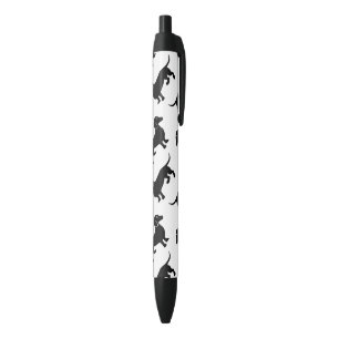 Stylo Noir Motif noir mignon de teckel