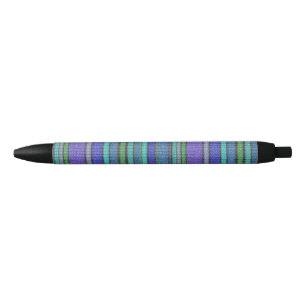 Stylo Noir Motif sans couture de tricotage coloré 2 de