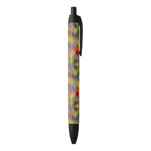 Stylo Noir Motif vintage. Géométrique
