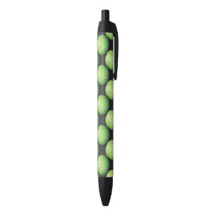 Stylo Noir Motifs de balle de tennis