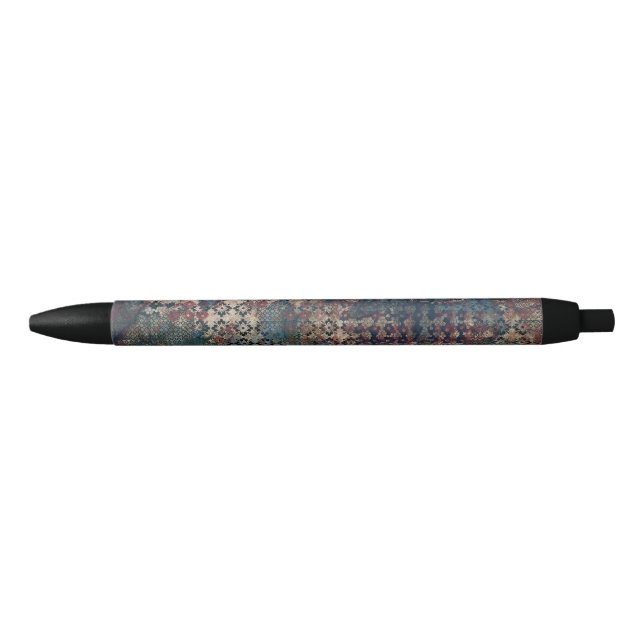 Stylo Noir Motifs sales avec le patchwork malpropre des (Devant)
