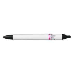 Stylo Noir Mots fitness