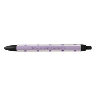 Stylo Noir Murmures florales de tranquillité - Fleurs & Strip